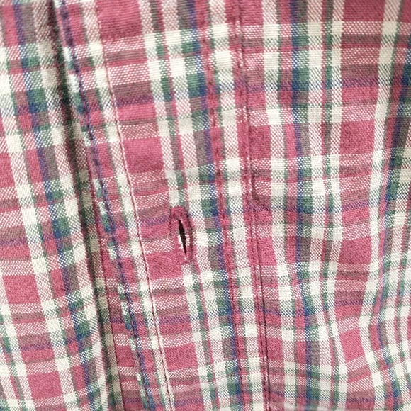 Wrangler Rugged Wear Men's Button-Down Shirt Multicolor Plaid XXL Distressed - Picture 5 of 15